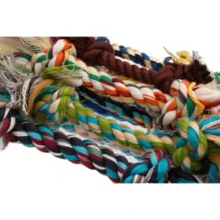 Booda Multi Color 2-Knot Rope Bone Dog Toy -Pet Toys Shop 70593 PT2. AC SS1800 V1474642799