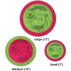 Booda Soft Bite Tail Spin Flyer Flying Disc Dog Toy, Color Varies -Pet Toys Shop 70599 PT2. AC SS1800 V1534452141