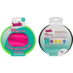 Booda Soft Bite Tail Spin Flyer Flying Disc Dog Toy, Color Varies -Pet Toys Shop 70599 PT8. AC SS1800 V1534452146