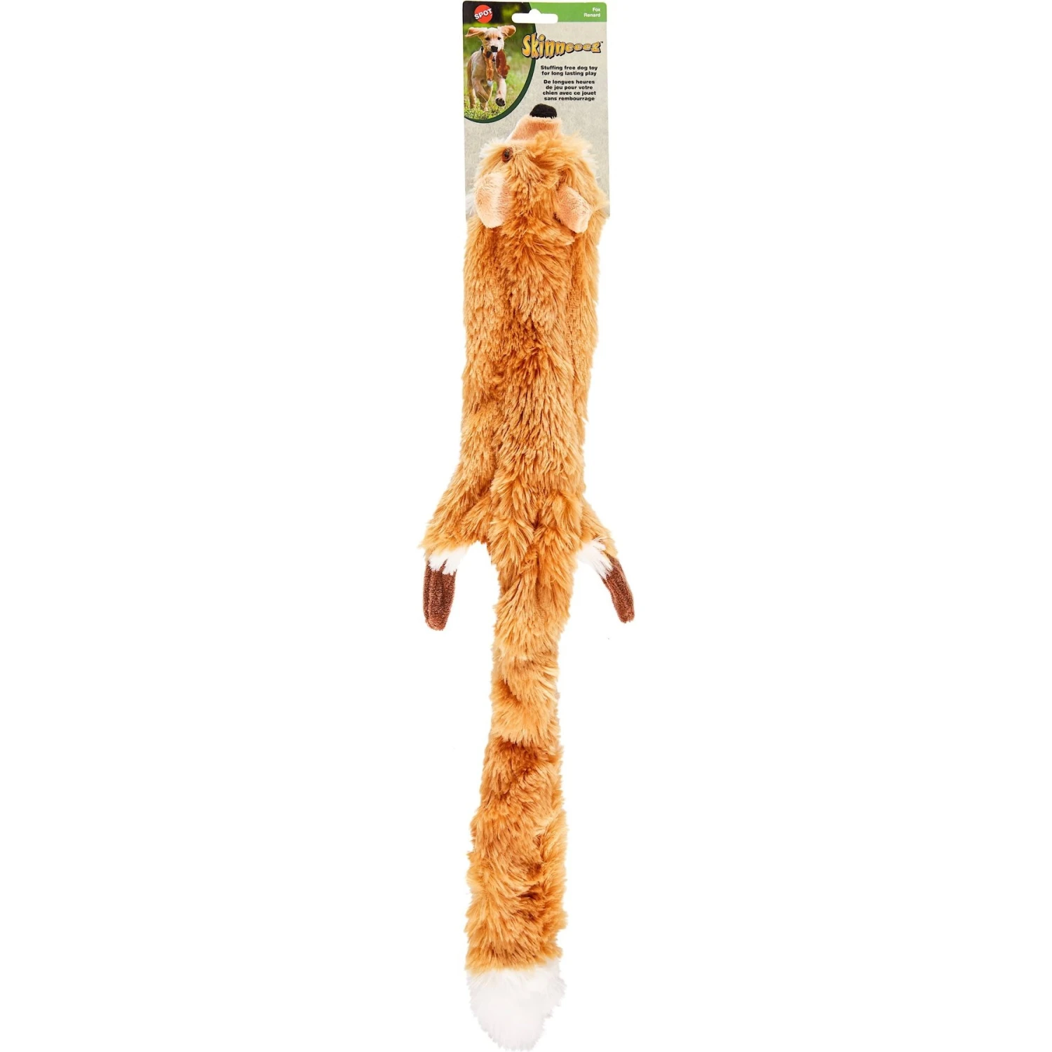Ethical Pet Skinneeez Forest Series Fox Stuffing-Free Squeaky Plush Dog Toy 1 Ethical Pet Skinneeez Forest Series Fox Stuffing-Free Squeaky Plush Dog Toy