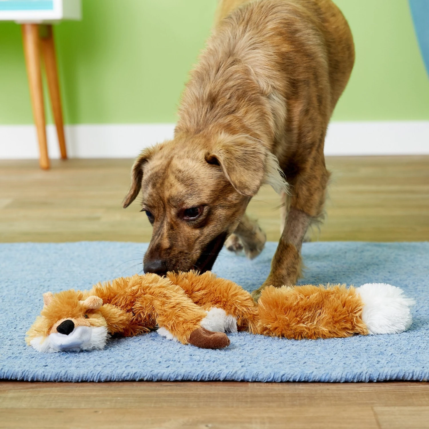 Ethical Pet Skinneeez Forest Series Fox Stuffing-Free Squeaky Plush Dog Toy 2 Ethical Pet Skinneeez Forest Series Fox Stuffing-Free Squeaky Plush Dog Toy - Image 2