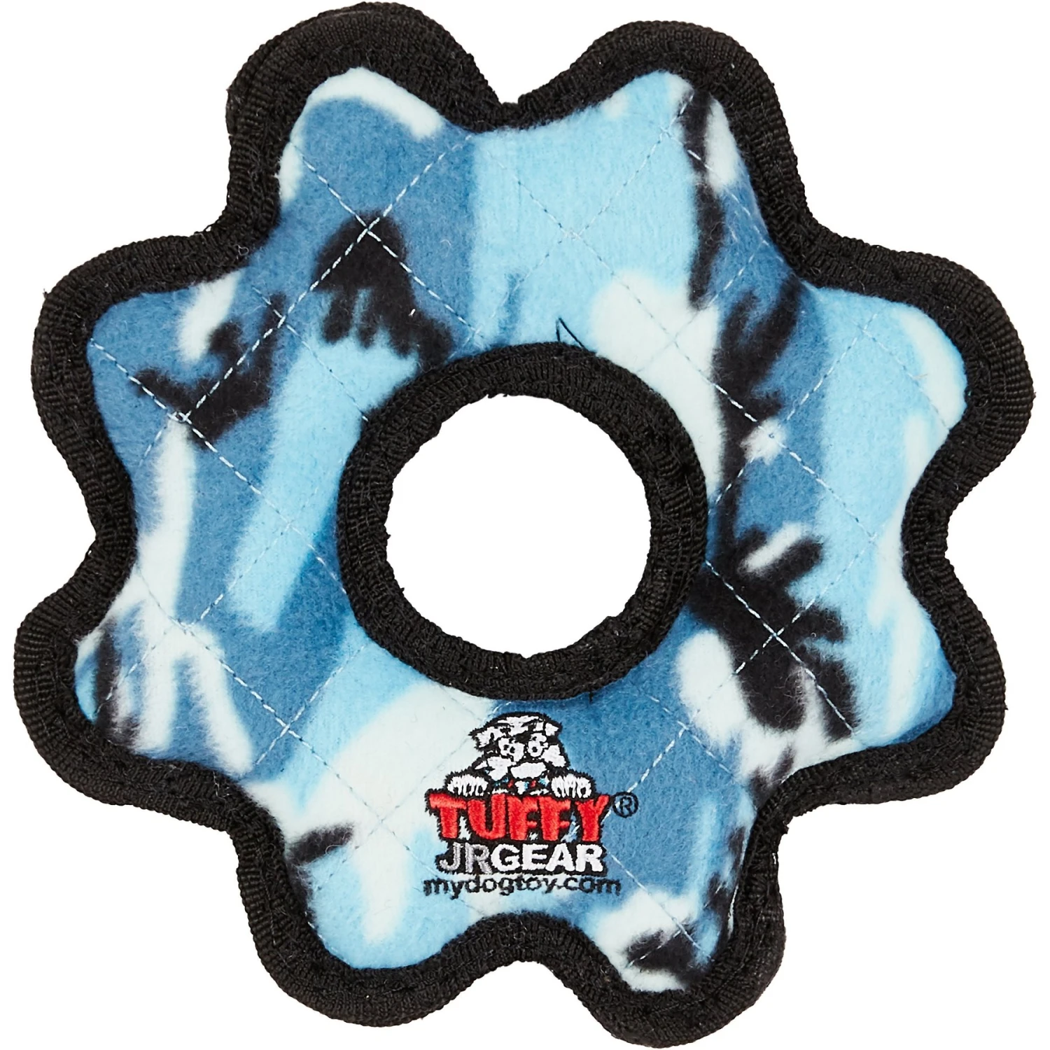 Tuffy's Junior Gear Ring Squeaky Plush Dog Toy 1 Tuffy's Junior Gear Ring Squeaky Plush Dog Toy