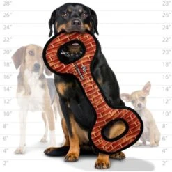 Tuffy's Mega Tug Oval Squeaky Plush Dog Toy -Pet Toys Shop 72155 PT5. AC SS1800 V1589493369