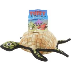 Tuffy's Ocean Creatures Burtle Turtle Plush Dog Toy -Pet Toys Shop 72169 PT5. AC SS1800 V1589493367