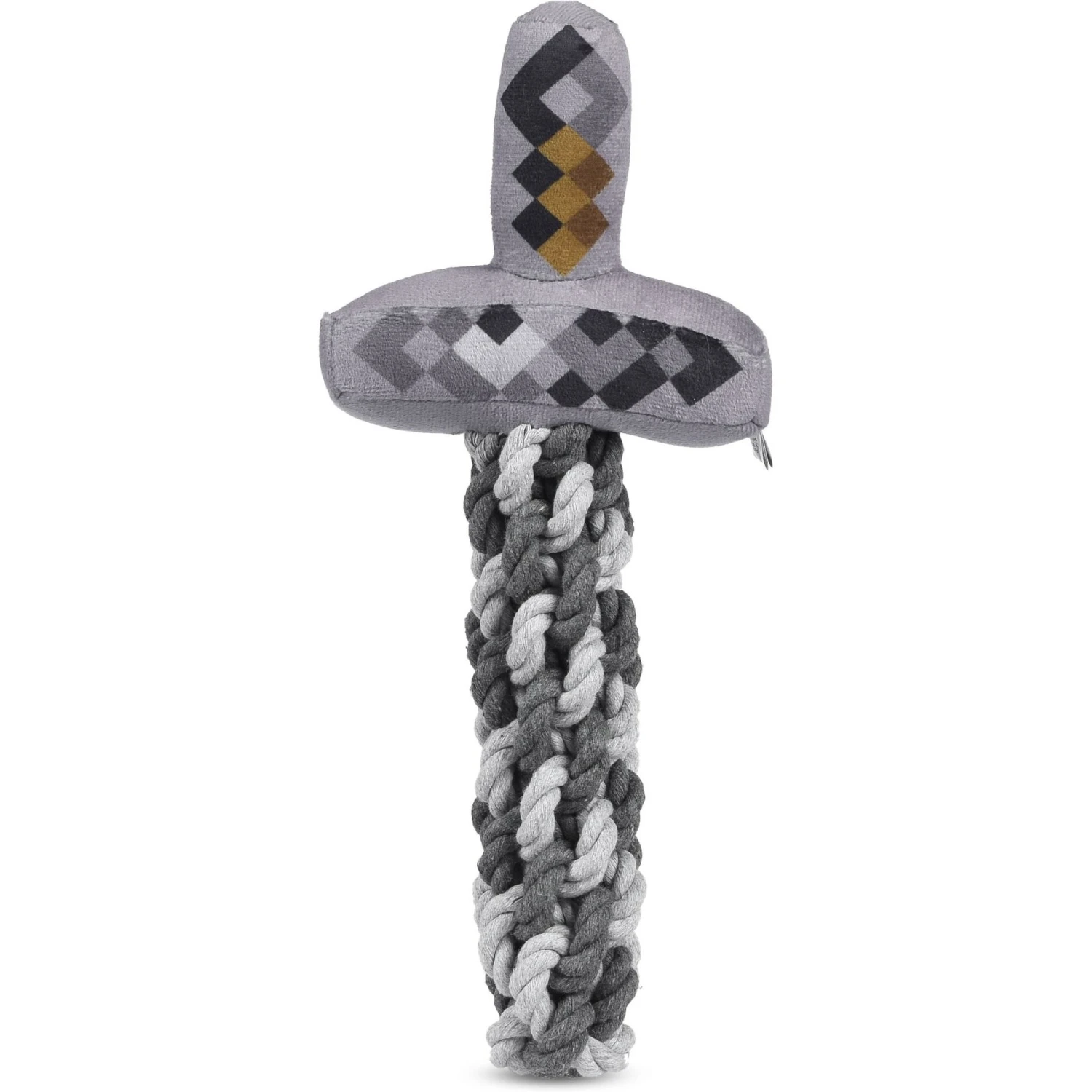 Fetch For Pets Minecraft Iron Sword Rope Squeaky Dog Toy 1 Fetch For Pets Minecraft Iron Sword Rope Squeaky Dog Toy