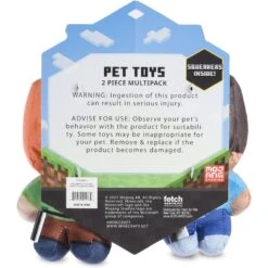Fetch For Pets Minecraft Steve & Alex Figure Plush Squeaky Dog Toy, Small, 2 Count -Pet Toys Shop 728718 PT2. AC SS1800 V1682621912