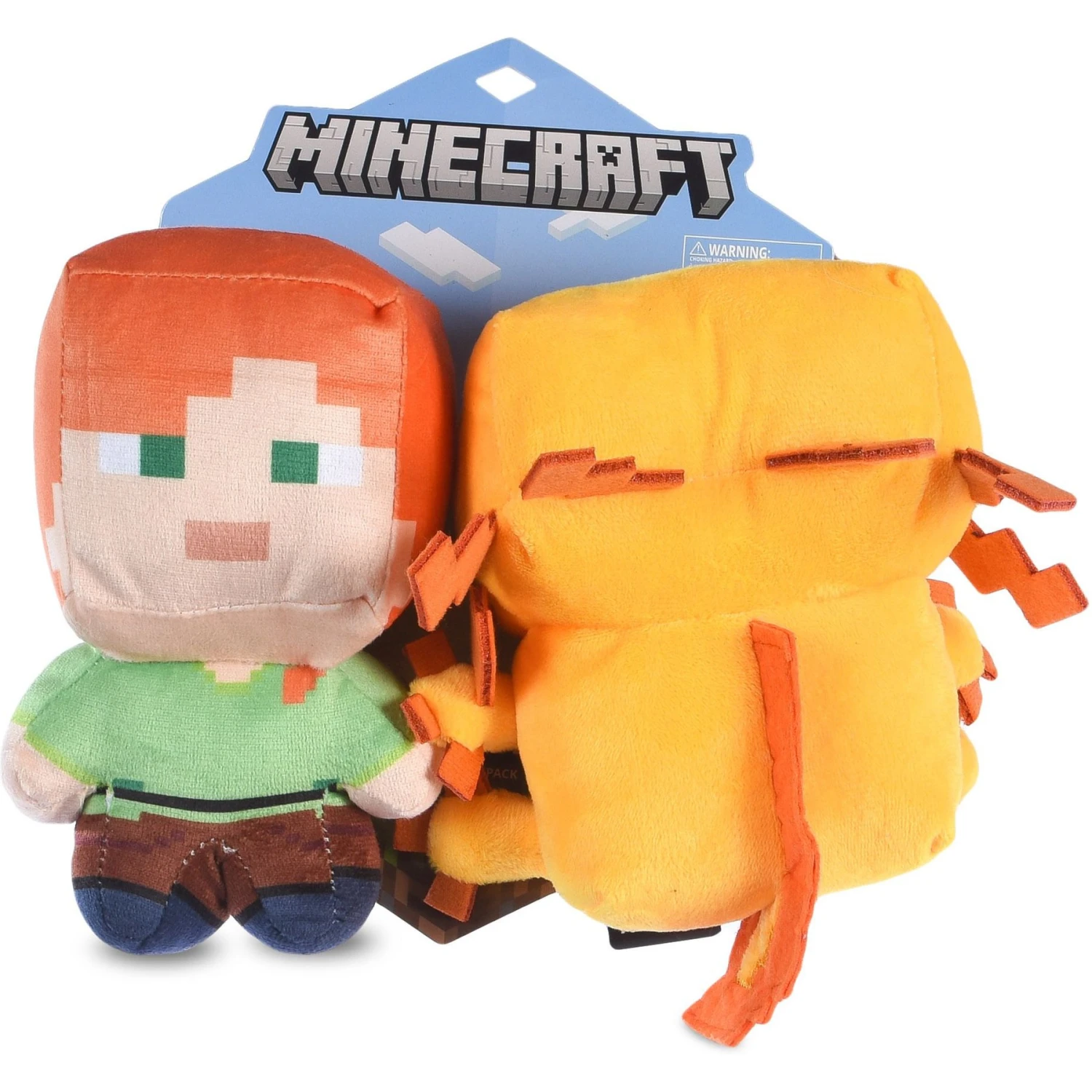 Fetch For Pets Minecraft Alex & Gold Axolotl Figure Plush Squeaky Dog Toy, Small, 2 Count 1 Fetch For Pets Minecraft Alex & Gold Axolotl Figure Plush Squeaky Dog Toy, Small, 2 Count