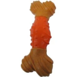 Ethical Pet BambonePeanut Butter Flavored BoneDog Toy, Brown/Orange -Pet Toys Shop 736174 PT2. AC SS1800 V1683292139