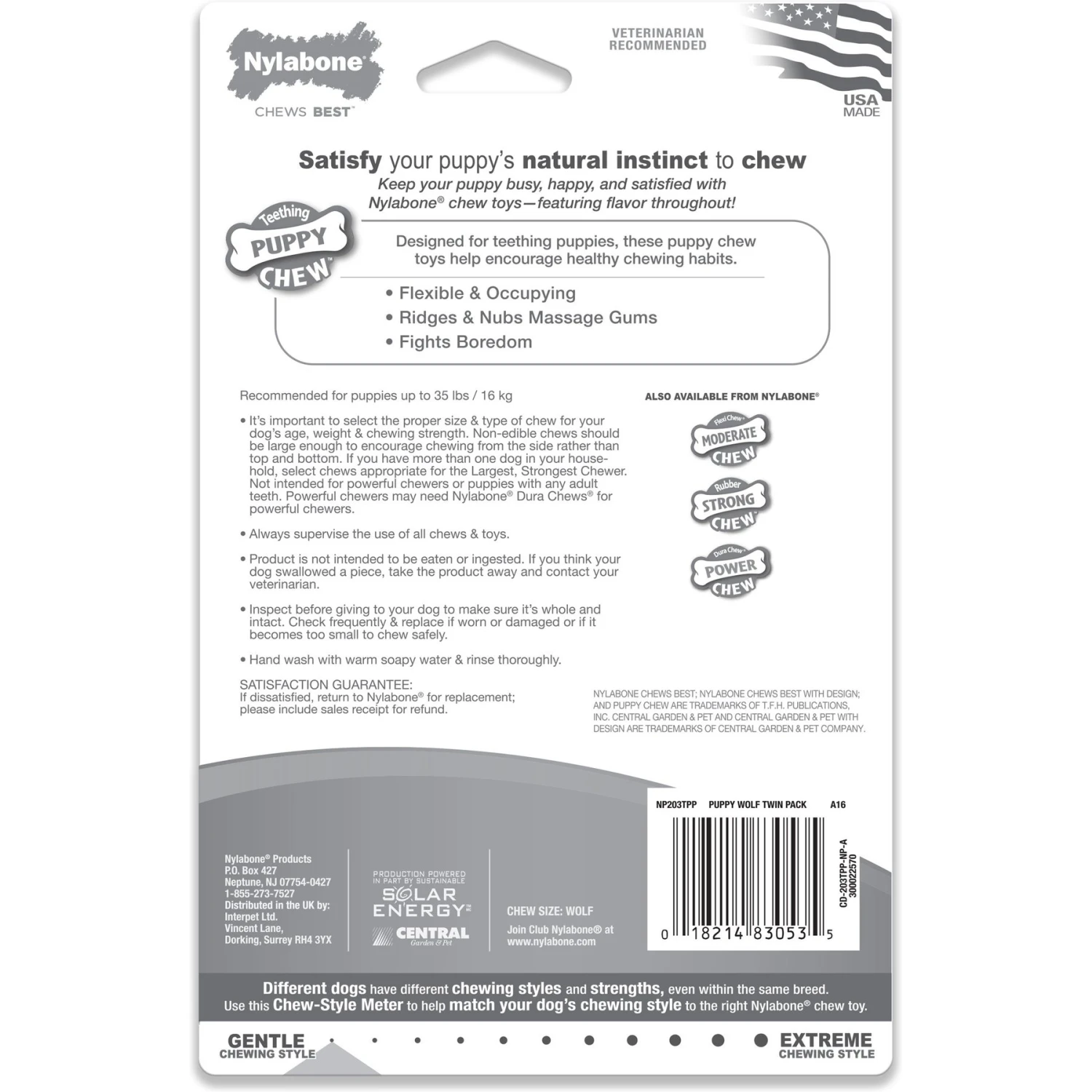 Nylabone Puppy Chew Ring Bone & Toy Twin Pack 8 Nylabone Puppy Chew Ring Bone & Toy Twin Pack - Image 8