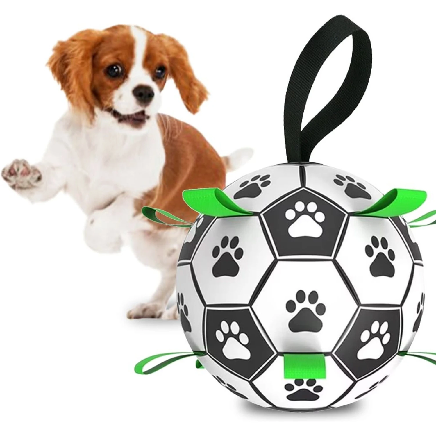 SunGrow Soccer Ball Dog & Cat Toy 2 SunGrow Soccer Ball Dog & Cat Toy - Image 2