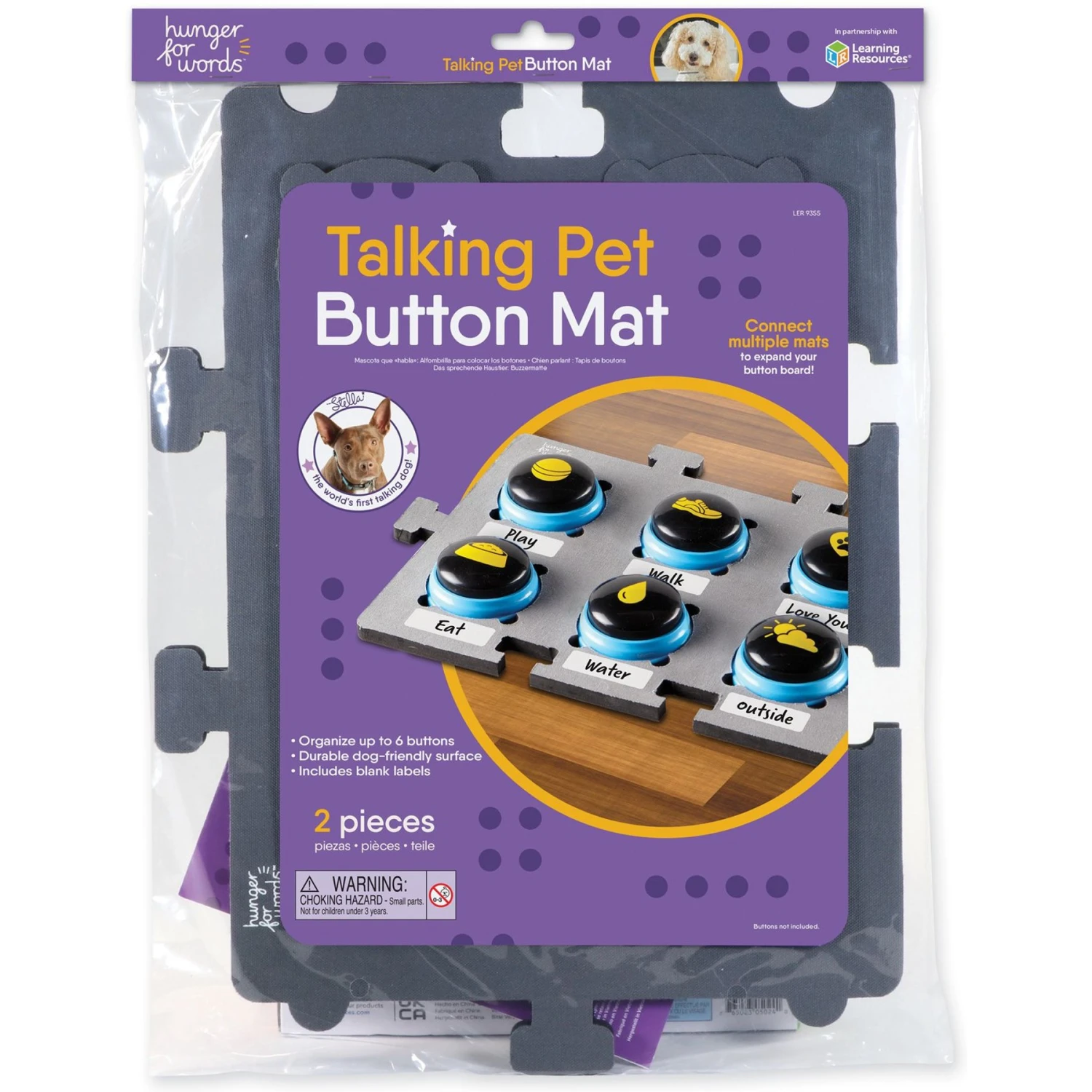 Hunger For Words Talking Pet Button Mat Dog Toy & Hunger For Words Talking Pet Starter Set Dog Toy 6 Hunger For Words Talking Pet Button Mat Dog Toy & Hunger For Words Talking Pet Starter Set Dog Toy - Image 6