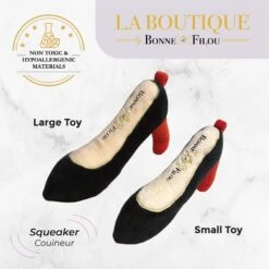 Bonne Et Filou Red Bottom Shoe Squeaky Dog Toy -Pet Toys Shop 762814 PT3. AC SS1800 V1681937617