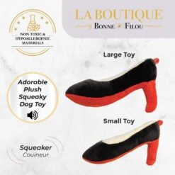 Bonne Et Filou Red Bottom Shoe Squeaky Dog Toy -Pet Toys Shop 762814 PT4. AC SS1800 V1682093068