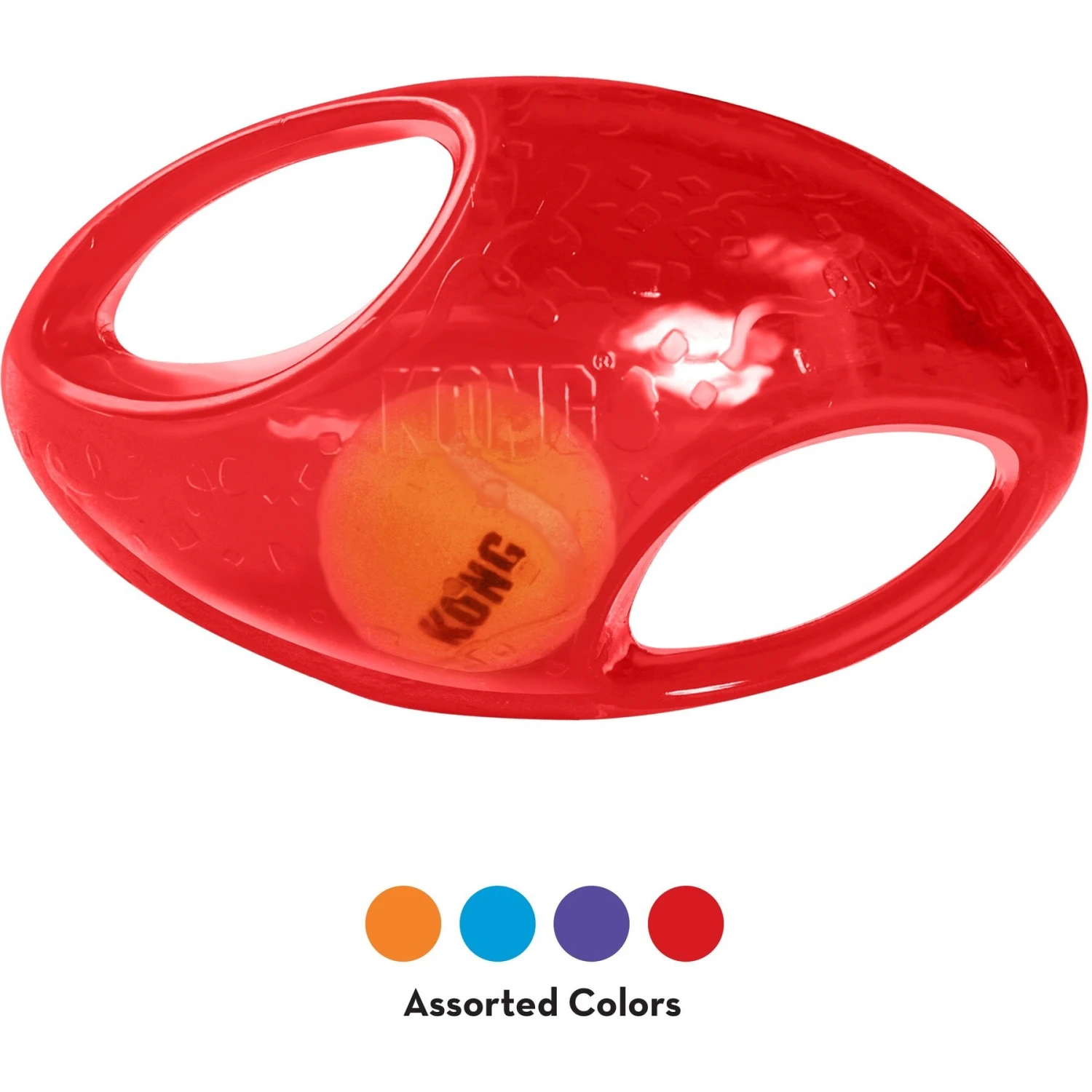KONG Jumbler Football Dog Toy, Color Varies 5 KONG Jumbler Football Dog Toy, Color Varies - Image 5