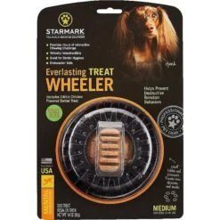 Starmark Everlasting Treat Wheeler Tough Dog Chew Toy -Pet Toys Shop 78183 PT3. AC SS1800 V1589319686