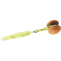 Outward Hound Tail Spinner Squeaky Furry Tail Chaser Dog Toy, Orange