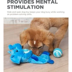 Outward Hound Ball Hogz Elephant Hide & Seek Tennis Balls Dog Toy, Blue -Pet Toys Shop 786398 PT3. AC SS1800 V1682622222