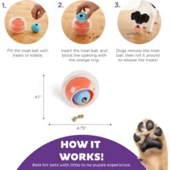 Outward Hound Dog Rumble Puzzle Ball Puzzle & Treat Maze Interactive Dog Toy, Orange -Pet Toys Shop 786558 PT2. AC SS1800 V1694439606