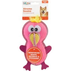 Outward Hound Xtreme Seamz Flamingo Squeaky Durable Dog Toy, Pink, Medium -Pet Toys Shop 786638 PT6. AC SS1800 V1682621004
