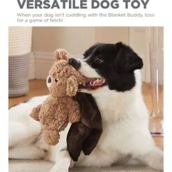 Outward Hound Blanket Buddies Brown Bear Small Blacket Treat & Squeaky Dog Toy, Brown -Pet Toys Shop 786718 PT4. AC SS1800 V1682619702