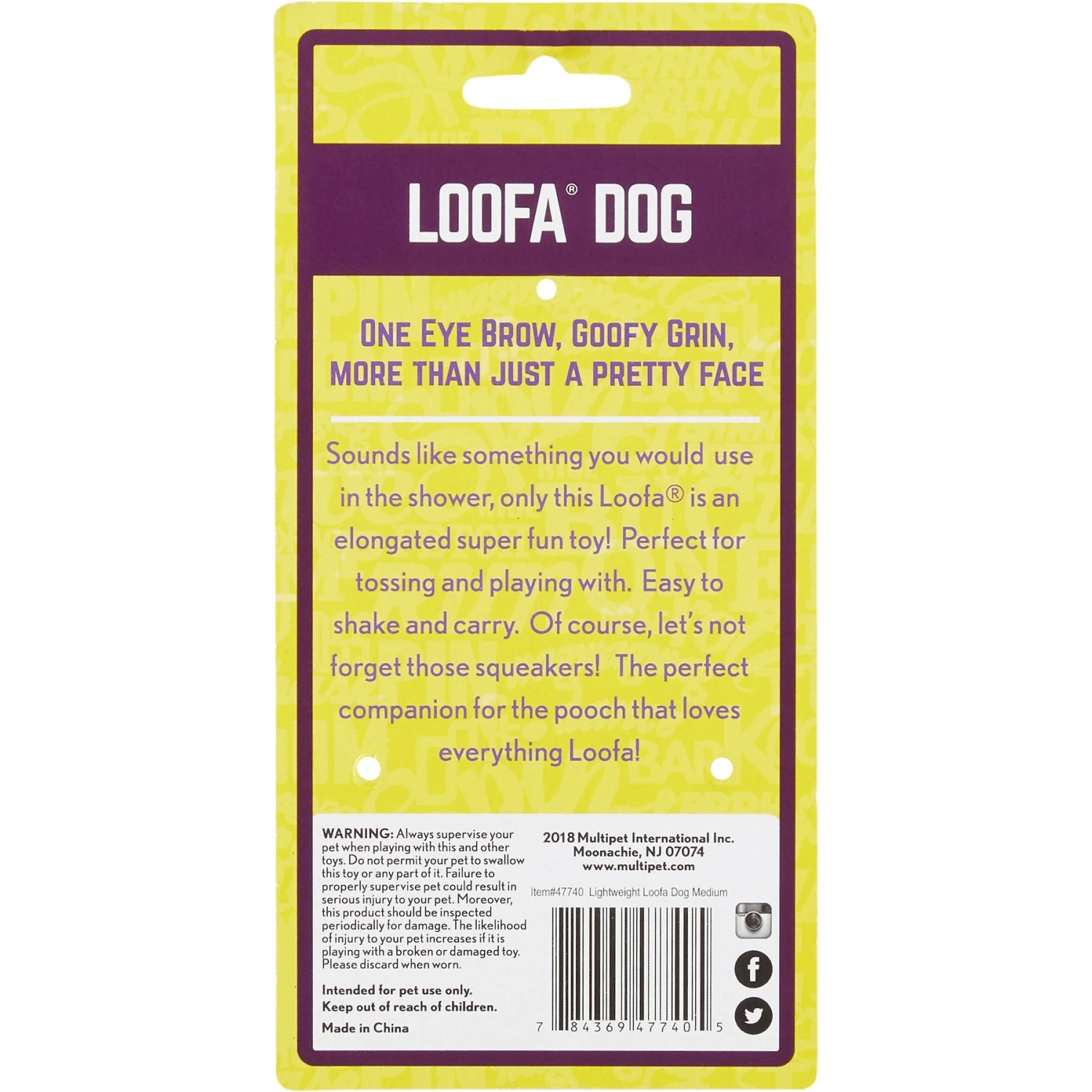 Multipet Loofa Light-Weight Squeaky Stuffing-Free Dog Toy, Color Varies 5 Multipet Loofa Light-Weight Squeaky Stuffing-Free Dog Toy, Color Varies - Image 5