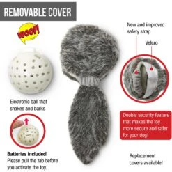 Hyper Pet Doggie Tail Interactive Dog Toy -Pet Toys Shop 80151 PT4. AC SS1800 V1639092164