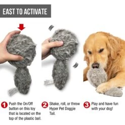 Hyper Pet Doggie Tail Interactive Dog Toy -Pet Toys Shop 80151 Pt2. AC SS1800 V1583766775