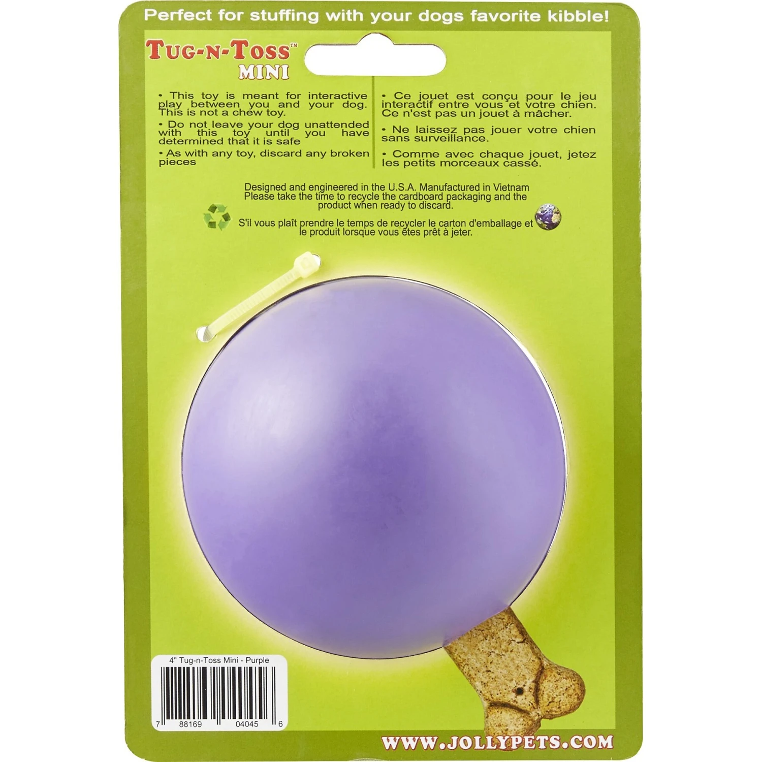 Jolly Pets Tug-n-Toss M-ini Dog Toy 4 Jolly Pets Tug-n-Toss M-ini Dog Toy - Image 4