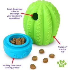 Brightkins Cactus Surprise! Treat Dispensing Dog Toy -Pet Toys Shop 805422 PT2. AC SS1800 V1679069470