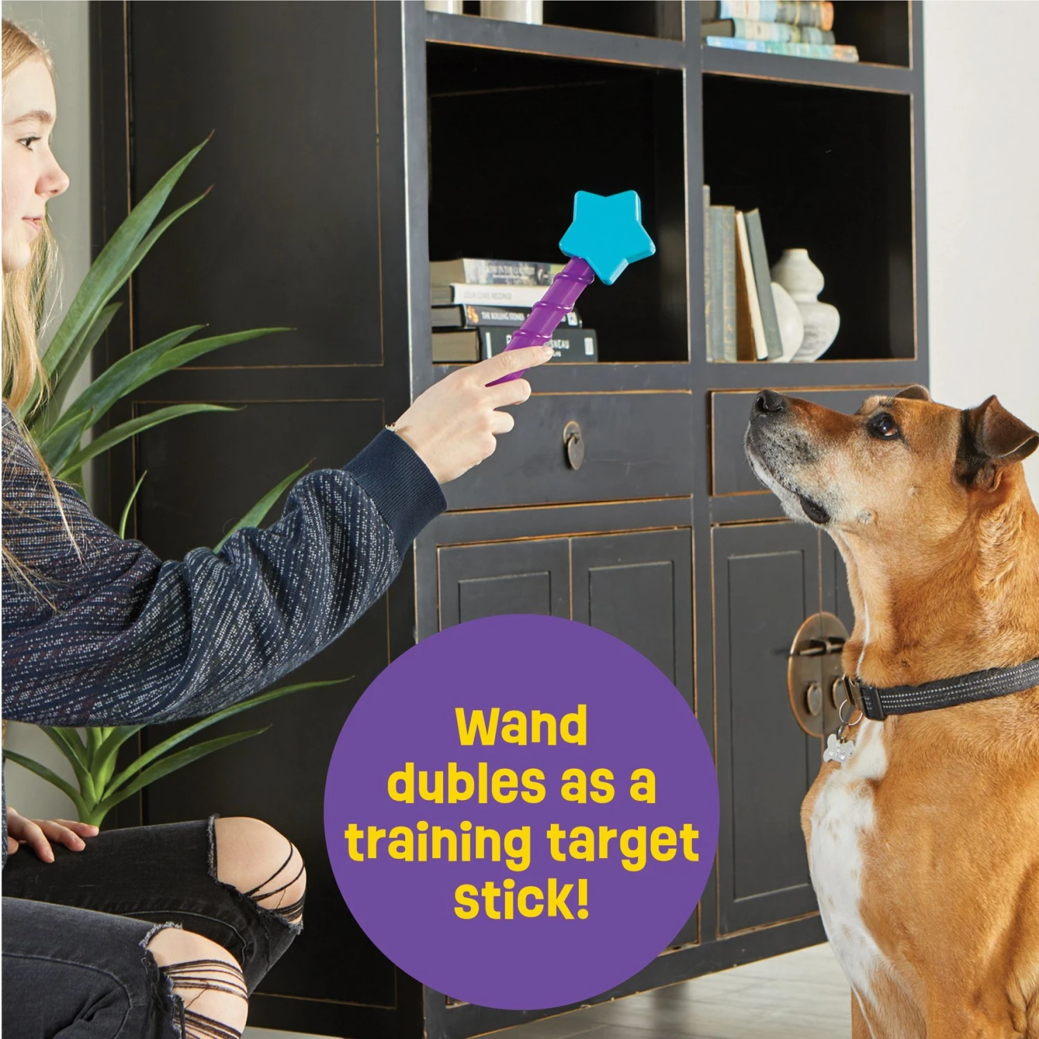 Brightkins Magic Wand! Star Treat Dispensing Dog Tpy 3 Brightkins Magic Wand! Star Treat Dispensing Dog Tpy - Image 3