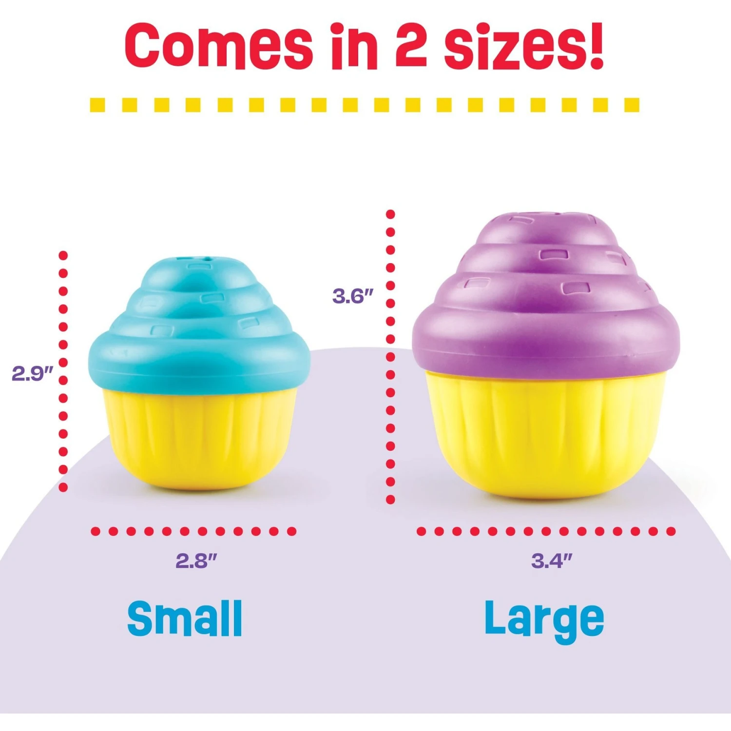 Brightkins Cupcake Treat Dispensing Dog Toy, Large 5 Brightkins Cupcake Treat Dispensing Dog Toy, Large - Image 5