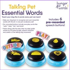 Hunger For Words Talking Pet Essential Words Dog Toy -Pet Toys Shop 805550 PT4. AC SS1800 V1682450371