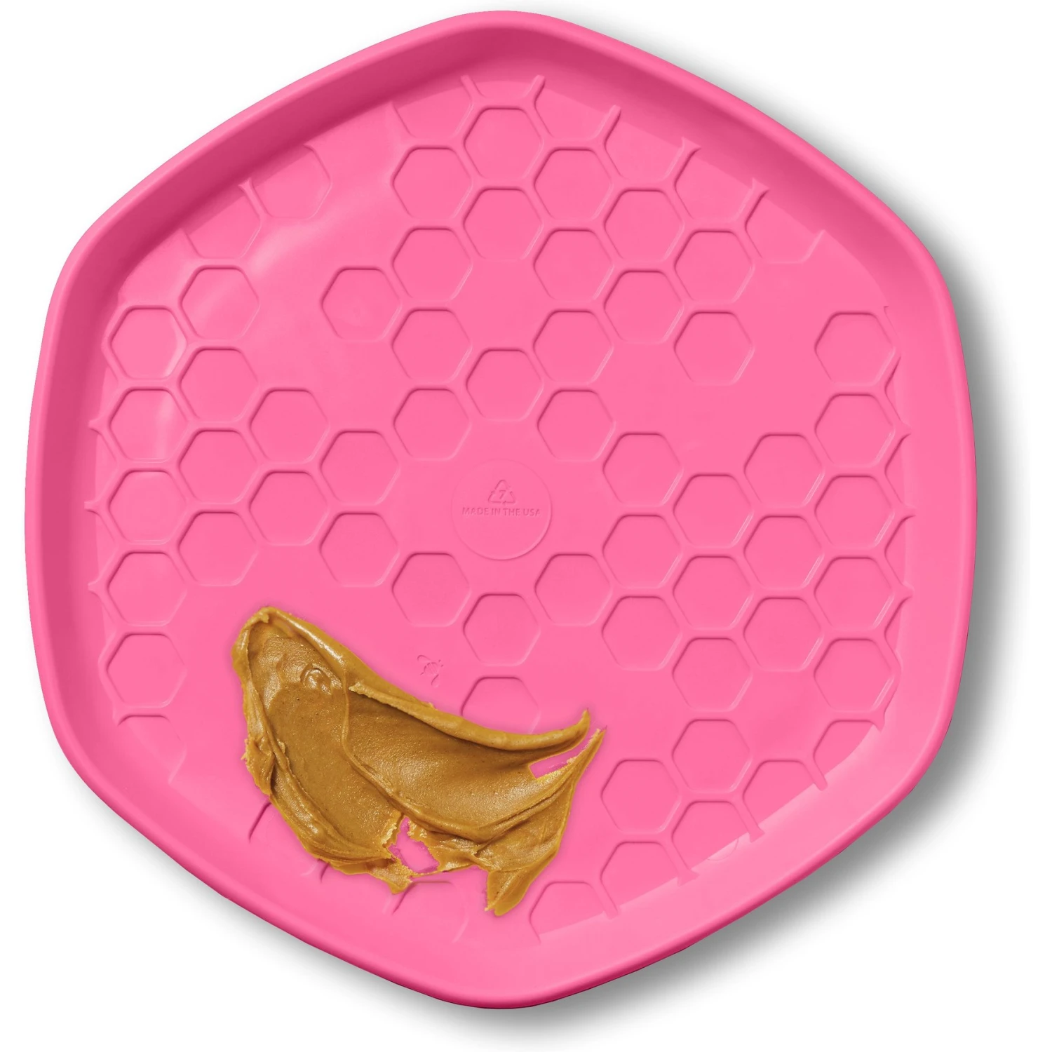 Project Hive Pet Company Hive Wild Berry Scented Disc & Lick Mat Dog Toy, Pink 2 Project Hive Pet Company Hive Wild Berry Scented Disc & Lick Mat Dog Toy, Pink - Image 2