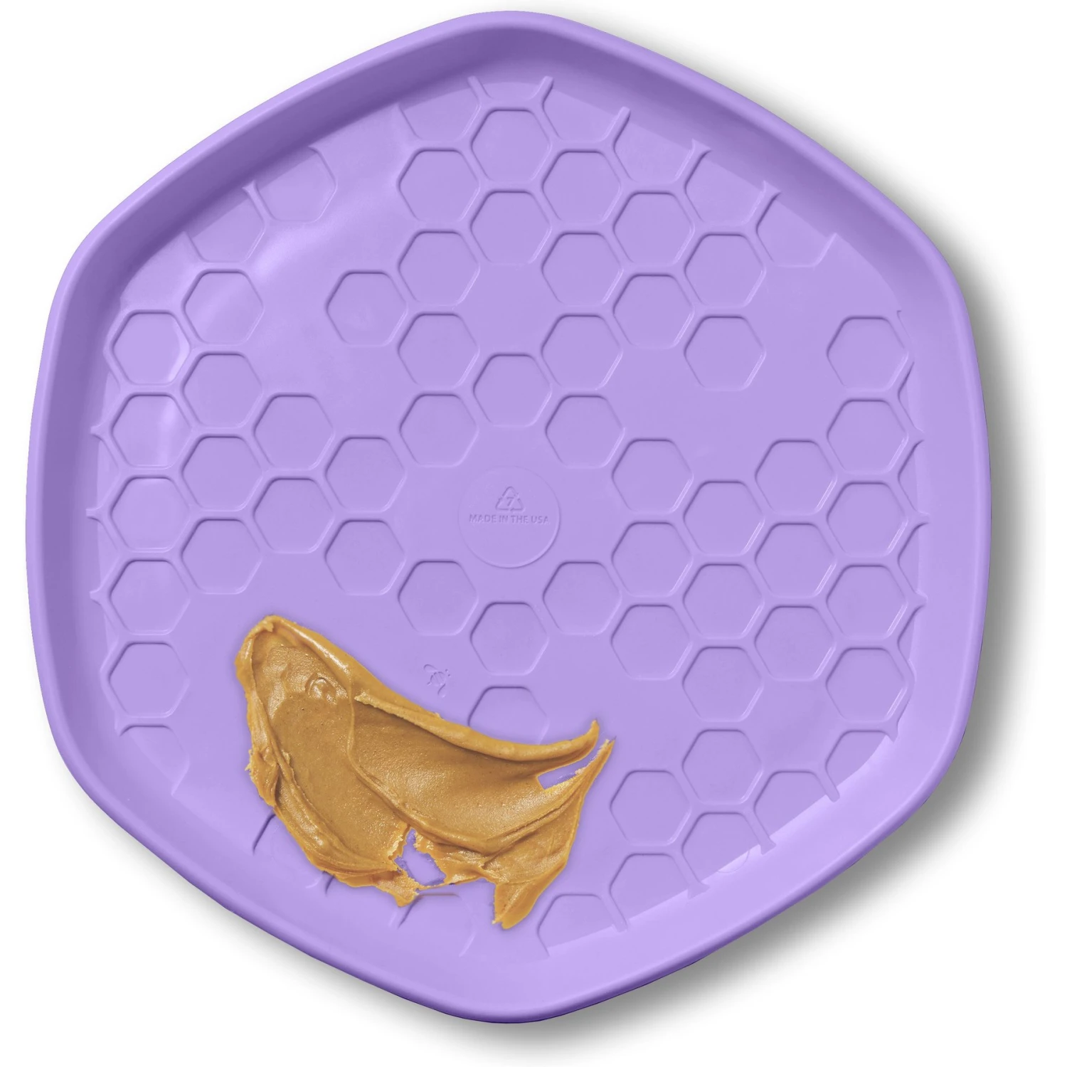 Project Hive Pet Company Hive Calming Lavender Scented Disc & Lick Mat Dog Toy, Purple 2 Project Hive Pet Company Hive Calming Lavender Scented Disc & Lick Mat Dog Toy, Purple - Image 2