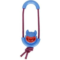 Pet Life Sling-Away Treat Dispensing Launcher Squeaky Dog Toy