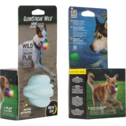 Nite Ize GlowStreak Wild LED Ball-Disc-O Dog Toy -Pet Toys Shop 821286 PT2. AC SS1800 V1680280846