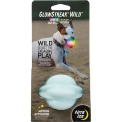 Nite Ize GlowStreak Wild LED Ball-Disc-O Dog Toy -Pet Toys Shop 821286 PT4. AC SS1800 V1680286810