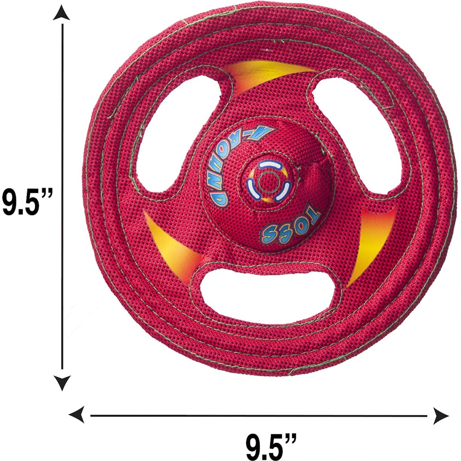 Hartz Tuff Stuff Flyer Squeaky Dog Toy, Color Varies 2 Hartz Tuff Stuff Flyer Squeaky Dog Toy, Color Varies - Image 2