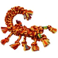 Mammoth SnakeBiter Scorpion Rope Dog Toy, Color Varies