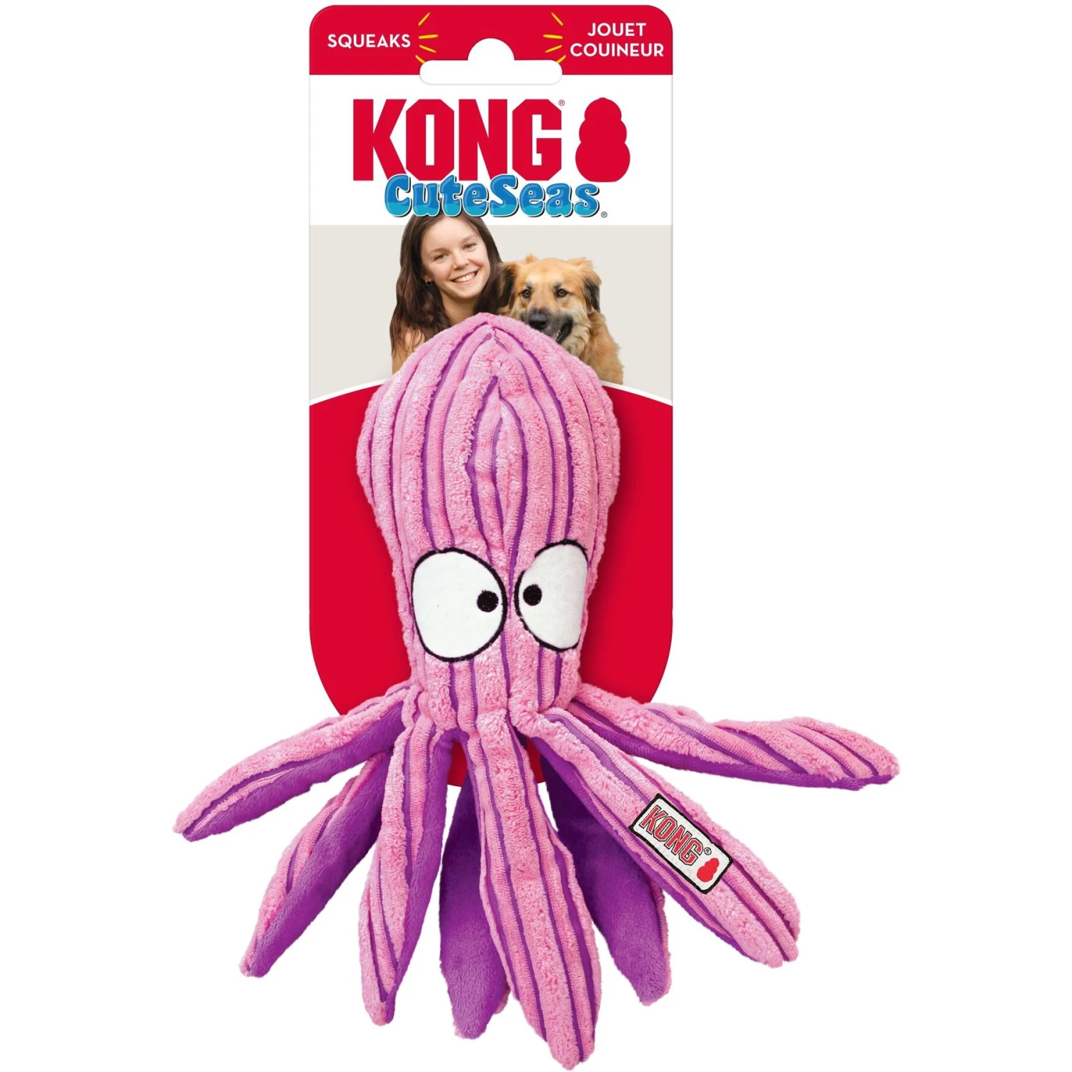 KONG CuteSeas Octopus Dog Toy 4 KONG CuteSeas Octopus Dog Toy - Image 4