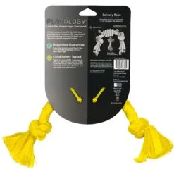 Playology Puppy Sensory Rope Chicken Dog Toy, Yellow, Small -Pet Toys Shop 839014 PT6. AC SS1800 V1683744685