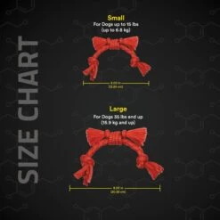 Playology Puppy Sensory Rope Beef Dog Toy, Red, Small -Pet Toys Shop 839174 PT4. AC SS1800 V1683745406