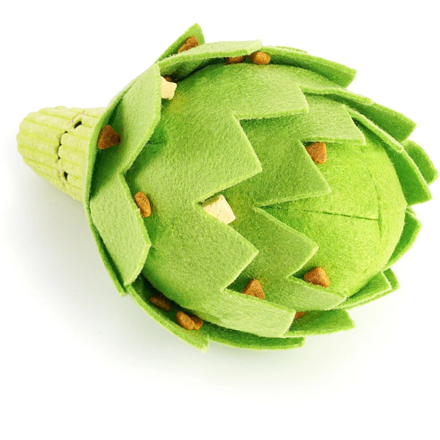 Injoya Artichoke Cat & Dog Snuffle Toy, Green, Small 2 Injoya Artichoke Cat & Dog Snuffle Toy, Green, Small - Image 2