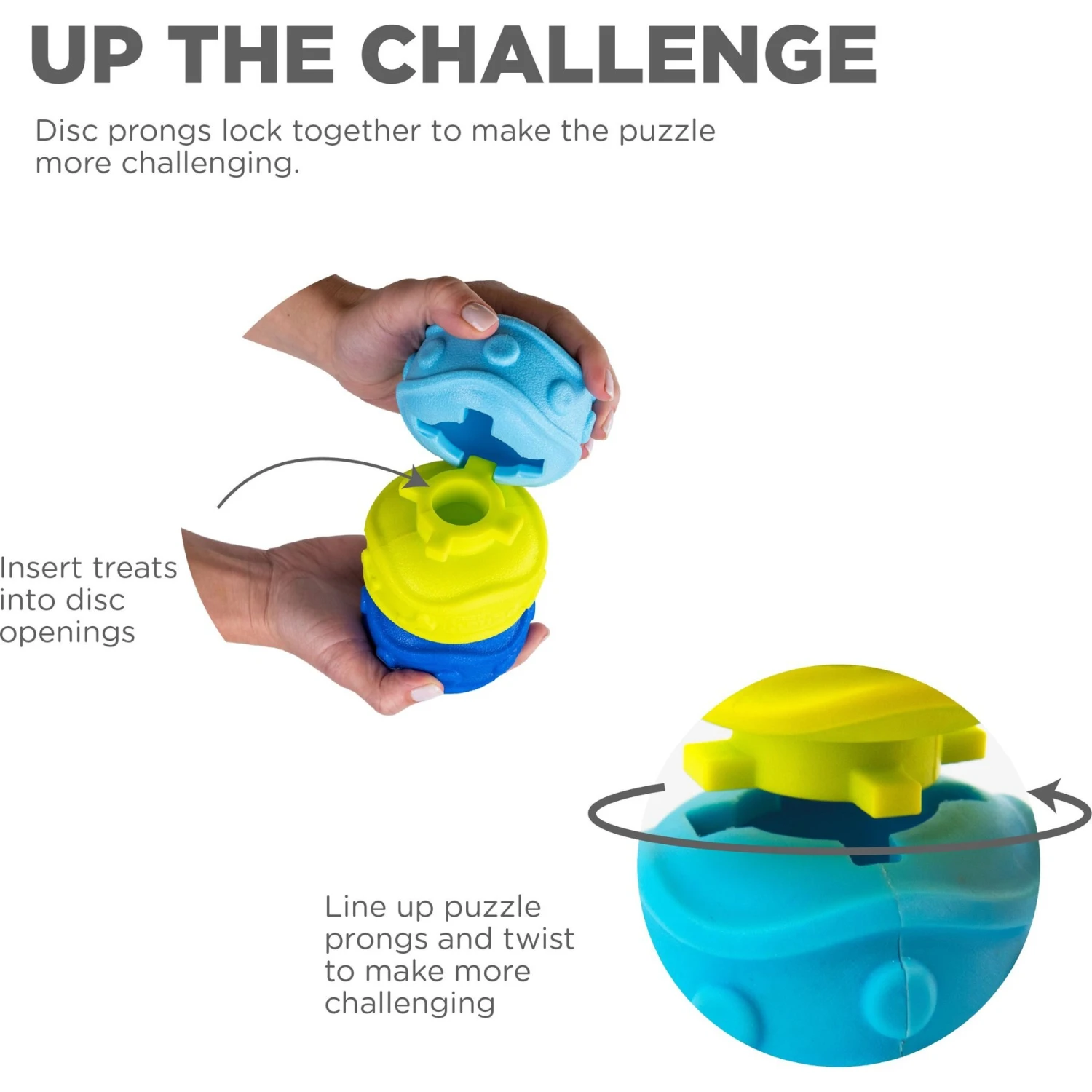 Outward Hound Treat Locking Discs Dispenser Puzzle Dog Toy, Multiple Colors 4 Outward Hound Treat Locking Discs Dispenser Puzzle Dog Toy, Multiple Colors - Image 4