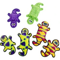 Outward Hound Invincibles Geckos Squeaky Stuffing-Free Plush Dog Toy -Pet Toys Shop 85913 PT5. AC SS1800 V1636503394
