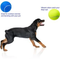 Pet Fit For Life Giant Tennis Ball Dog Toy, Yellow -Pet Toys Shop 872422 PT5. AC SS1800 V1686249439