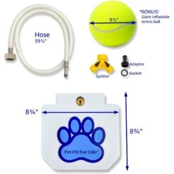 Pet Fit For Life Dog Step-on Sprinkler Dog Toy, Silver -Pet Toys Shop 872438 PT3. AC SS1800 V1686247935