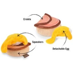 P.L.A.Y. Pet Lifestyle And You Barking Brunch Collection BennyS Benedict Plush Squeaky Dog Toy -Pet Toys Shop 896094 PT3. AC SS1800 V1691085568