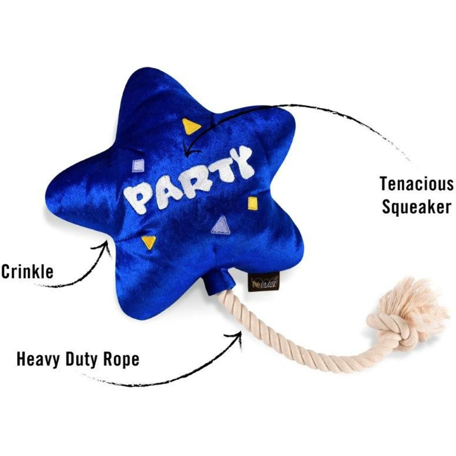 P.L.A.Y. Pet Lifestyle And You Party Time Collection Bestdayever Balloon Plush Squeaky Dog Toy 4 P.L.A.Y. Pet Lifestyle And You Party Time Collection Bestdayever Balloon Plush Squeaky Dog Toy - Image 4