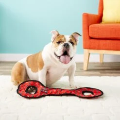 Tuffy's No Stuff Ultimate Tug-O-War Squeaky Plush Dog Toy -Pet Toys Shop 90146 PT3. AC SS1800 V1589560977